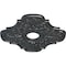 Ekena Millwork Peralta Ceiling Medallion (Fits Canopies up to 4 5/8"), 17 3/4"OD x 3 1/8"ID x 1"P, Pewter CM17PEPES - alternate 4